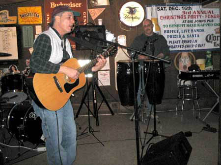 Johnny Keys with Rich Russo from P.P. Jr. and the Blueshawks