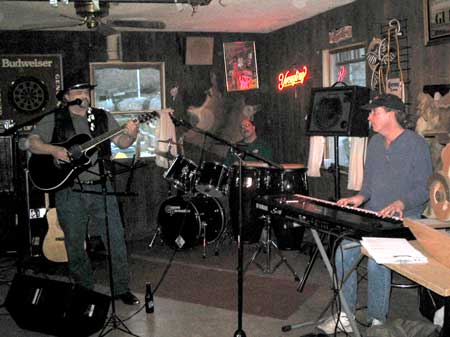 Farmer Phil, Johnny Keys and Rich Russo from the Blueshawks